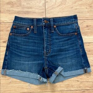 Madewell Dark Blue Jean Shorts